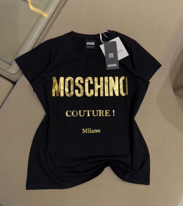 FIRST COPY Moschino Ladies Crews Lycra Tees - Image 5