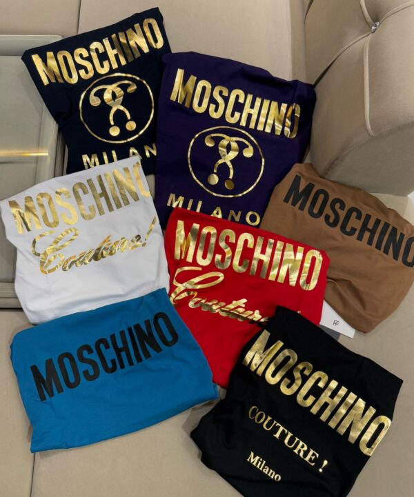 FIRST COPY Moschino Ladies Crews Lycra Tees