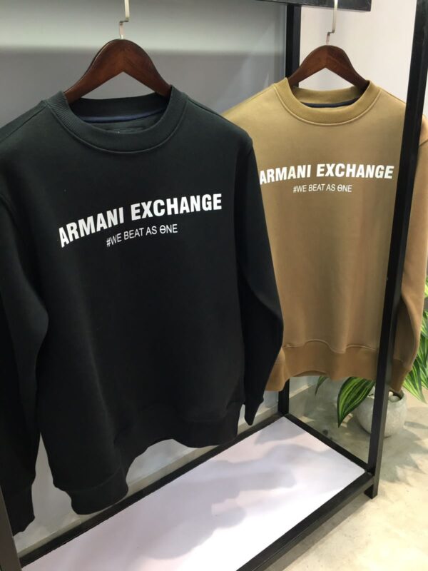 First Copy Armani Exclusive Cotton Fleece Sweatshirts for Men - Image 4