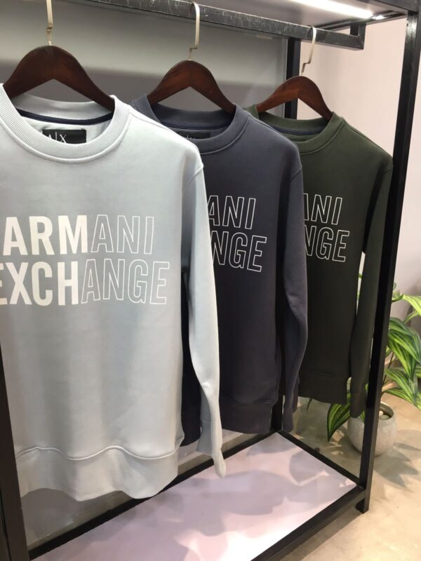 First Copy Armani Exclusive Cotton Fleece Sweatshirts for Men - Image 5