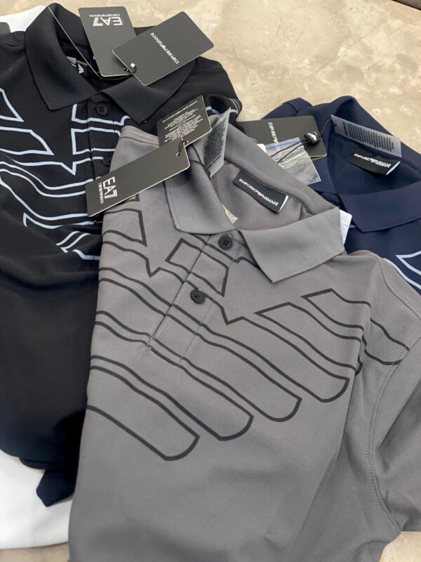 First Copy Armani Imported Lycra Polo | Premium Imported Lycra Fabric - Image 3