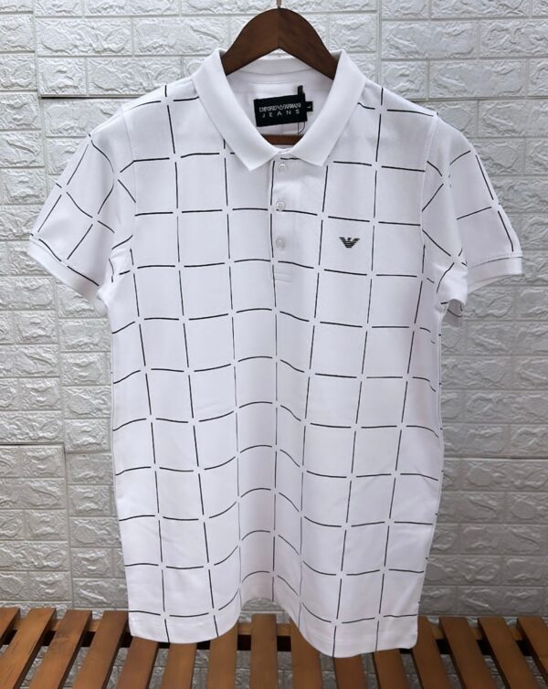 First Copy Armani Premium Cotton Lycra Polo T-Shirts