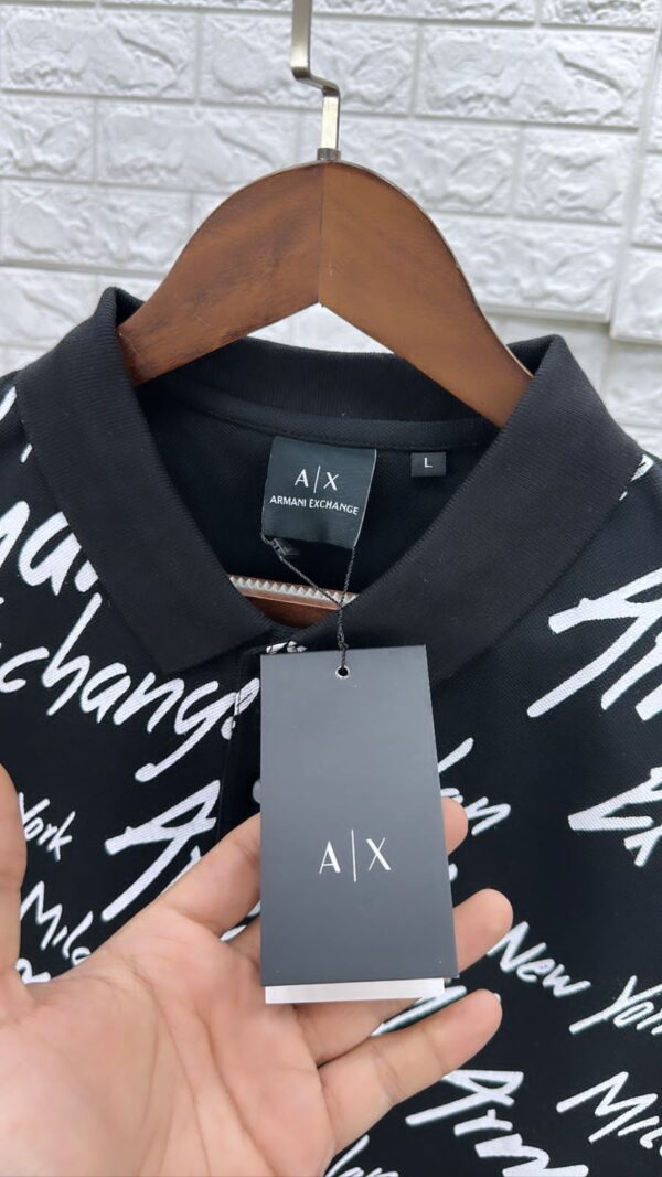 First Copy Armani Premium Cotton Lycra Polo T-Shirts - Image 3