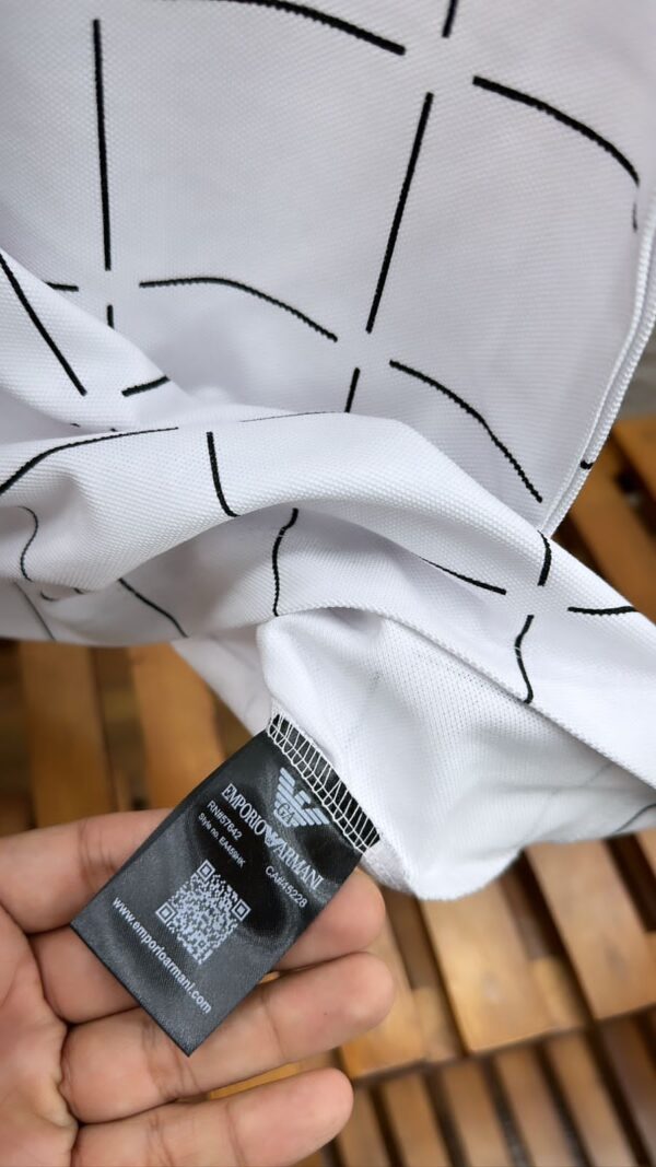First Copy Armani Premium Cotton Lycra Polo T-Shirts - Image 3
