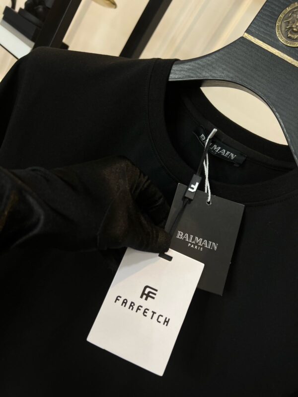 First Copy Balmain Heavy GSM Cotton Lycra T-Shirt | Premium Round Neck - Image 14