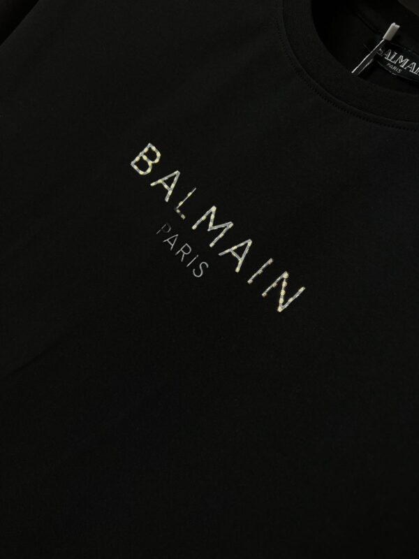 First Copy Balmain Heavy GSM Cotton Lycra T-Shirt | Premium Round Neck - Image 15