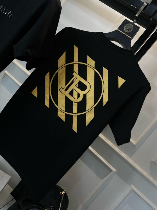 First Copy Balmain Heavy GSM Cotton Lycra T-Shirt | Premium Round Neck - Image 7