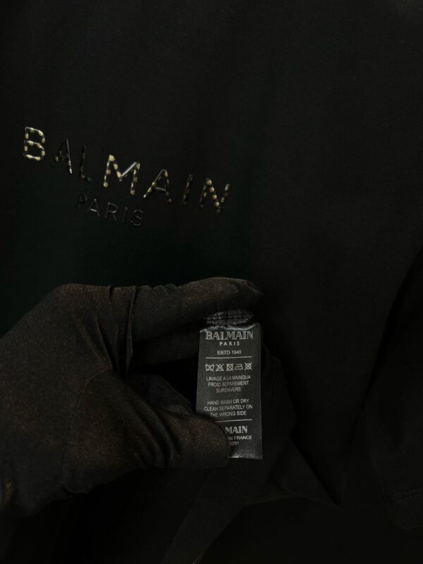 First Copy Balmain Heavy GSM Cotton Lycra T-Shirt | Premium Round Neck - Image 13