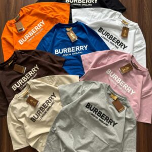 First Copy Burberry Premium Cotton Lycra Crew Neck | Luxury Fit & Comfort