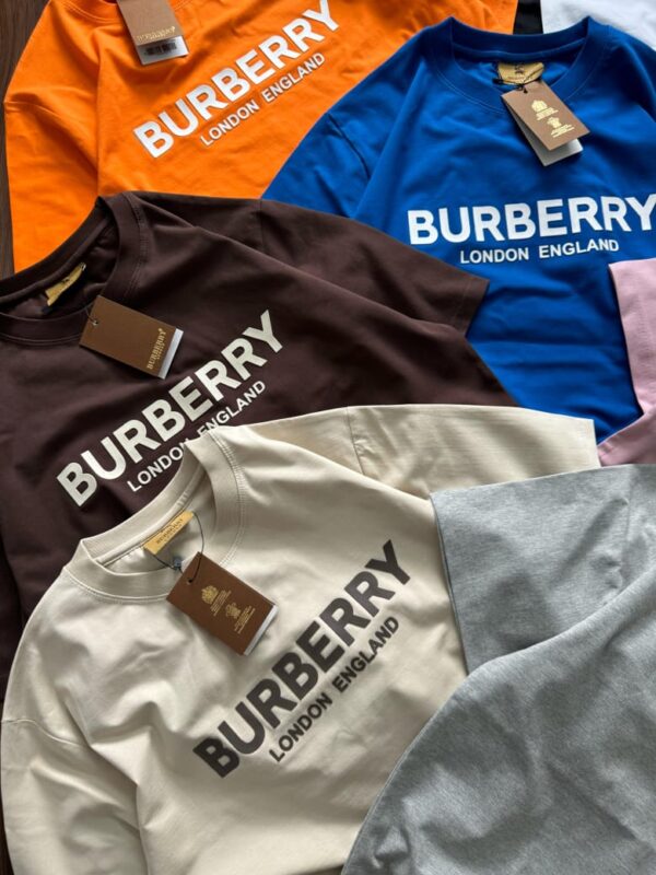 First Copy Burberry Premium Cotton Lycra Crew Neck | Luxury Fit & Comfort - Image 6