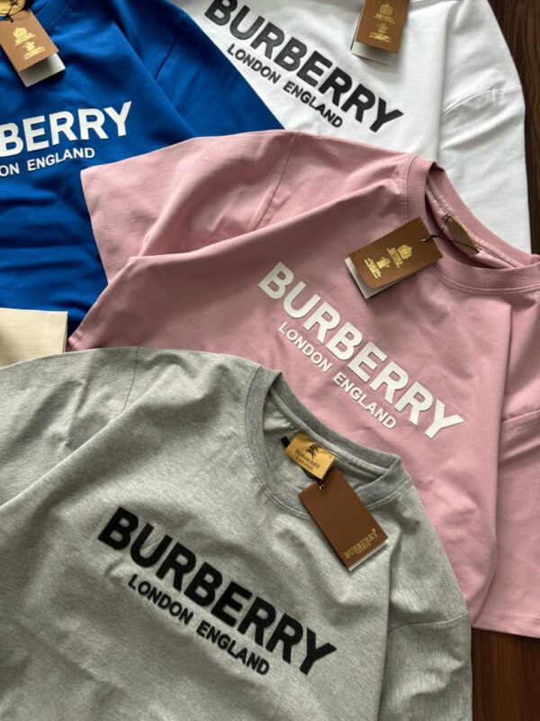 First Copy Burberry Premium Cotton Lycra Crew Neck | Luxury Fit & Comfort - Image 2