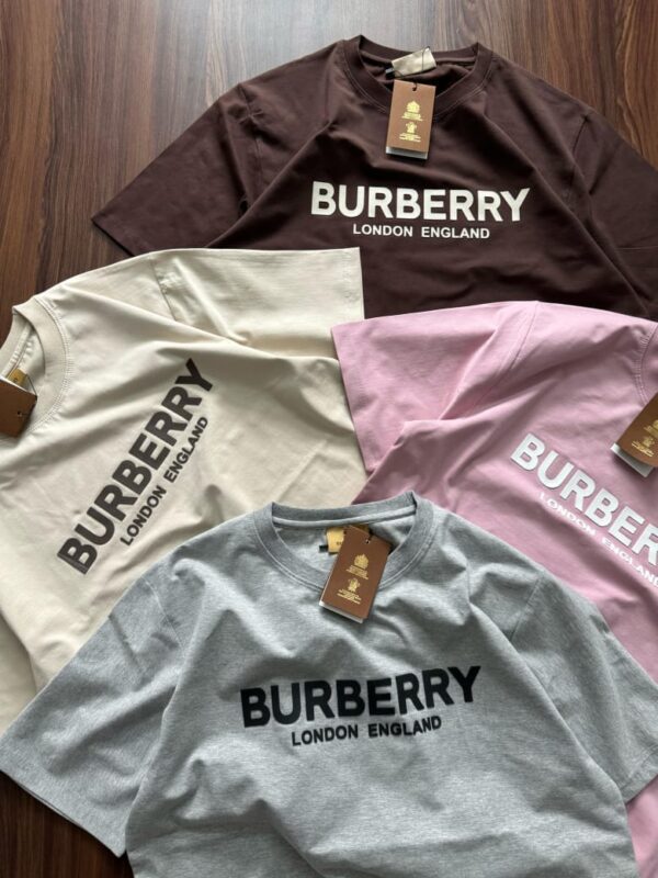 First Copy Burberry Premium Cotton Lycra Crew Neck | Luxury Fit & Comfort - Image 3