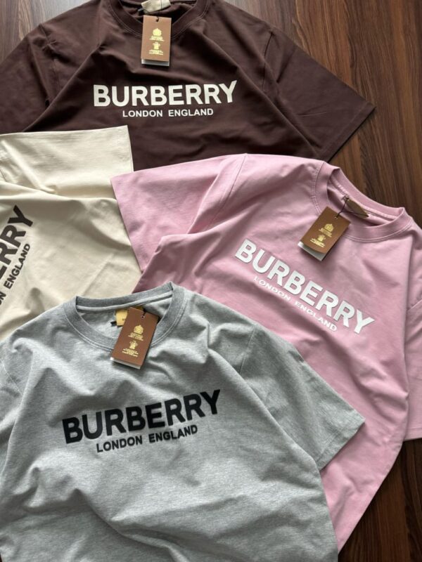 First Copy Burberry Premium Cotton Lycra Crew Neck | Luxury Fit & Comfort - Image 4