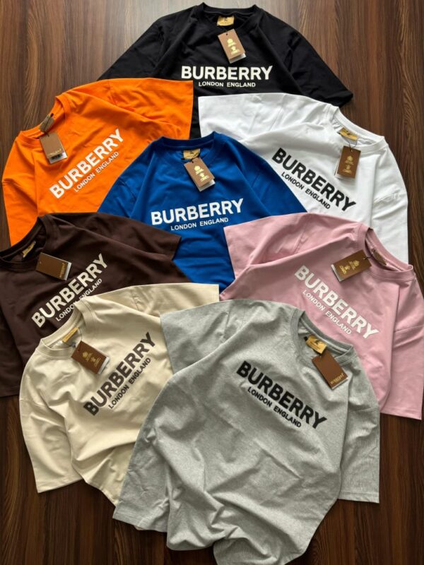 First Copy Burberry Premium Cotton Lycra Crew Neck | Luxury Fit & Comfort - Image 5