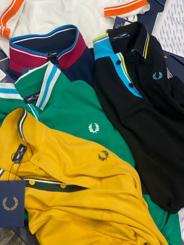 First Copy Fred Perry Jacquard Tipped Polos - Image 6