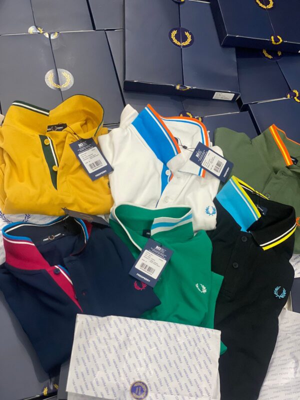 First Copy Fred Perry Jacquard Tipped Polos