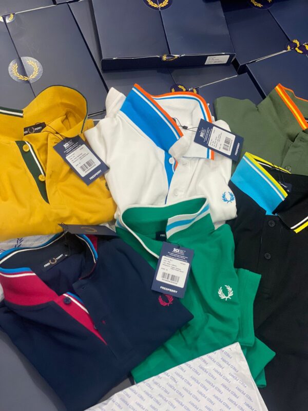 First Copy Fred Perry Jacquard Tipped Polos - Image 9