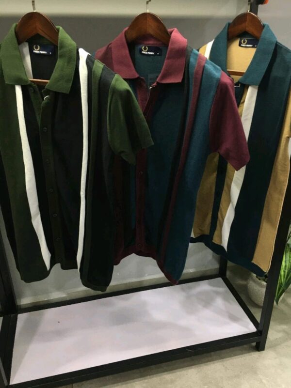 First Copy Fred Perry Very Premium Knitted Half Sleeves Shirt – Premium Stock