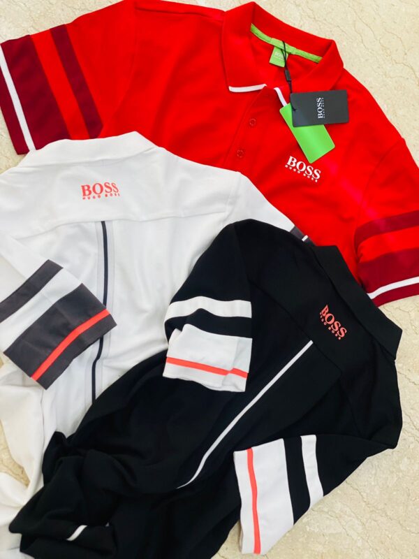 First Copy Hugo Boss High-End Lycra Polo Shirts | Premium Designer Look - Image 4