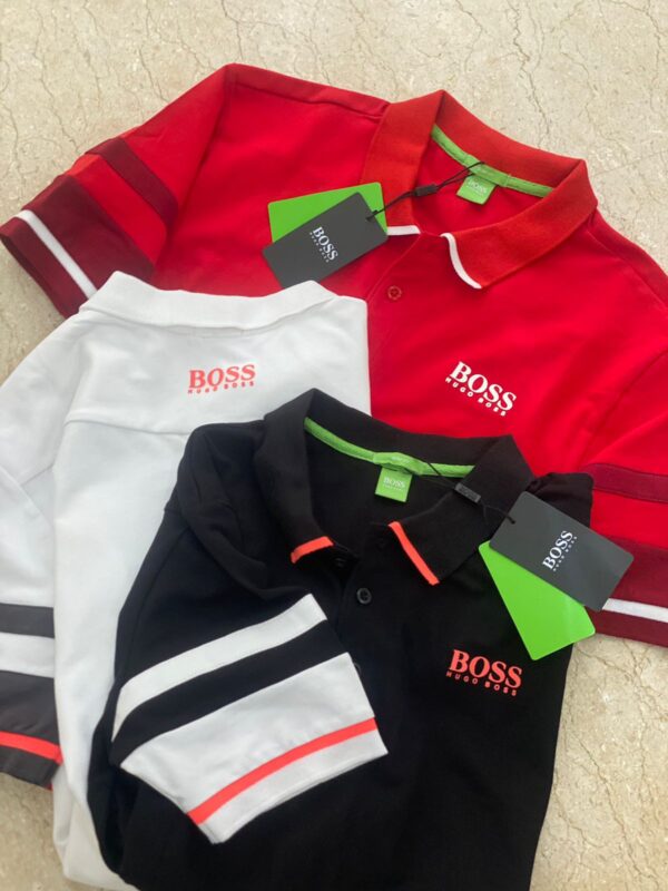 First Copy Hugo Boss High-End Lycra Polo Shirts | Premium Designer Look - Image 9