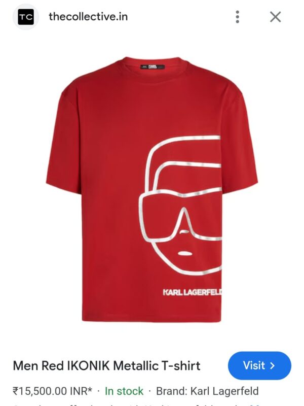 First Copy Karl Lagerfeld Round Neck Tees – Premium Quality - Image 3