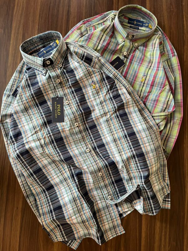 First Copy Polo Ralph Lauren Shirt | Premium Pin Check Design - Image 2