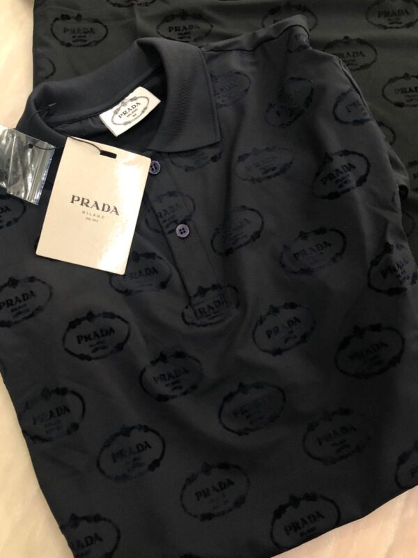 First Copy Prada Premium Imported Fabric Polo | Polo T-Shirt for Men - Image 3
