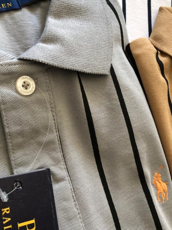 First Copy Ralph Exclusive Cotton Lycra Stripes Polo | Premium Comfort & Style - Image 15