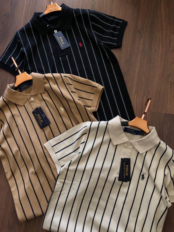 First Copy Ralph Exclusive Cotton Lycra Stripes Polo | Premium Comfort & Style - Image 14