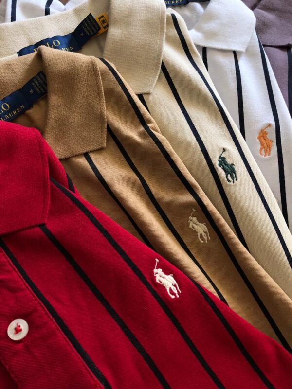 First Copy Ralph Exclusive Cotton Lycra Stripes Polo | Premium Comfort & Style - Image 10