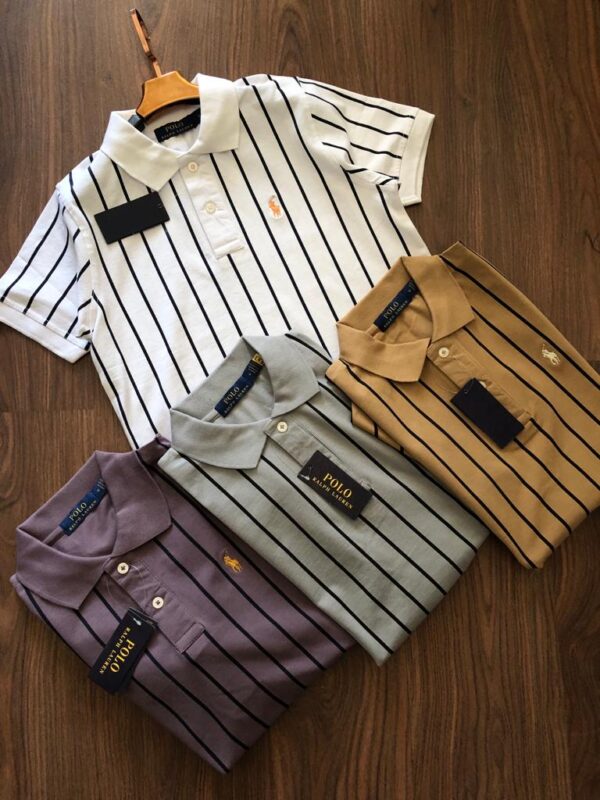 First Copy Ralph Exclusive Cotton Lycra Stripes Polo | Premium Comfort & Style - Image 6