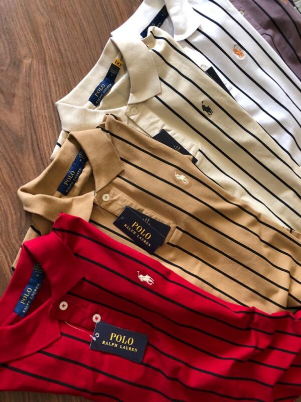 First Copy Ralph Exclusive Cotton Lycra Stripes Polo | Premium Comfort & Style - Image 8