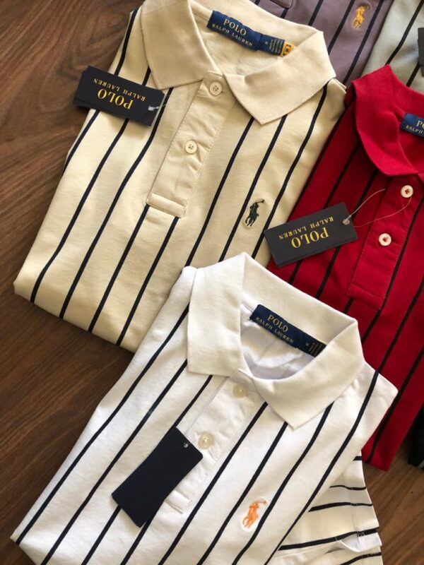 First Copy Ralph Exclusive Cotton Lycra Stripes Polo | Premium Comfort & Style - Image 16