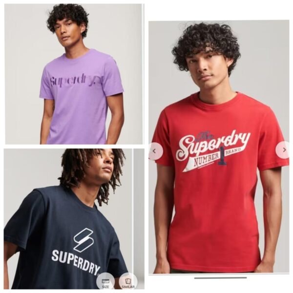 First Copy Superdry Premium Cotton Lycra Crew Neck | Comfort Fit - Image 2