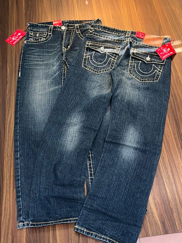First Copy True Religion Straight Fit Jeans | Premium Store Article - Image 2
