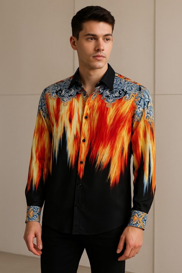 First Copy Versace Chain Reaction White Shirt – Premium Streetwear Style - Image 2