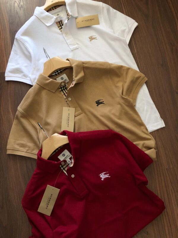 FIRST COPY Burberry Premium Cotton Lycra Polos - Image 7