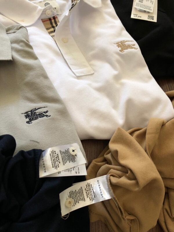 FIRST COPY Burberry Premium Cotton Lycra Polos - Image 6