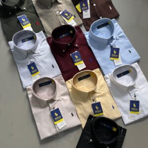 First Copy Ralph Lauren Premium Logo Shirts | Oxford Cotton
