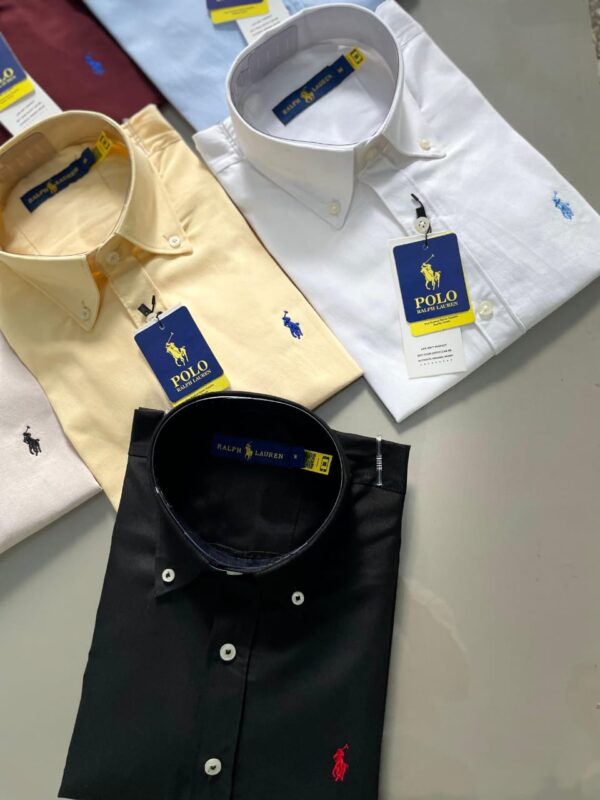 First Copy Ralph Lauren Premium Logo Shirts | Oxford Cotton - Image 3