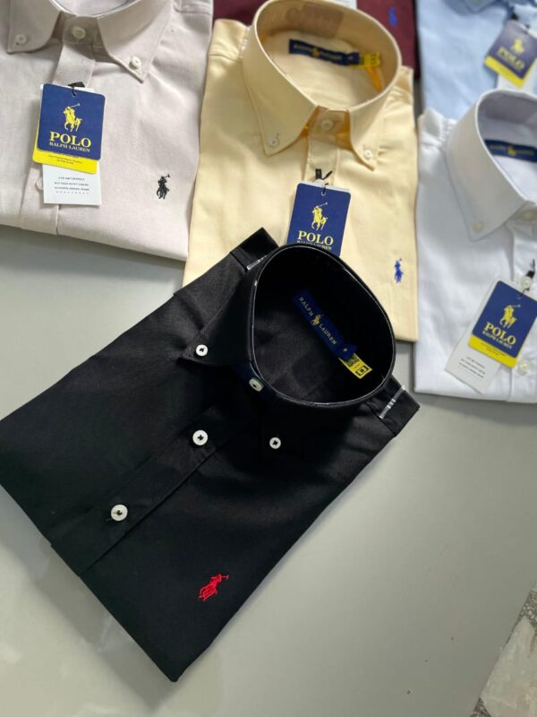 First Copy Ralph Lauren Premium Logo Shirts | Oxford Cotton - Image 2