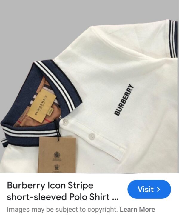 First Copy Burberry Polo T-Shirts | Very Premium Cotton Lycra - Image 4