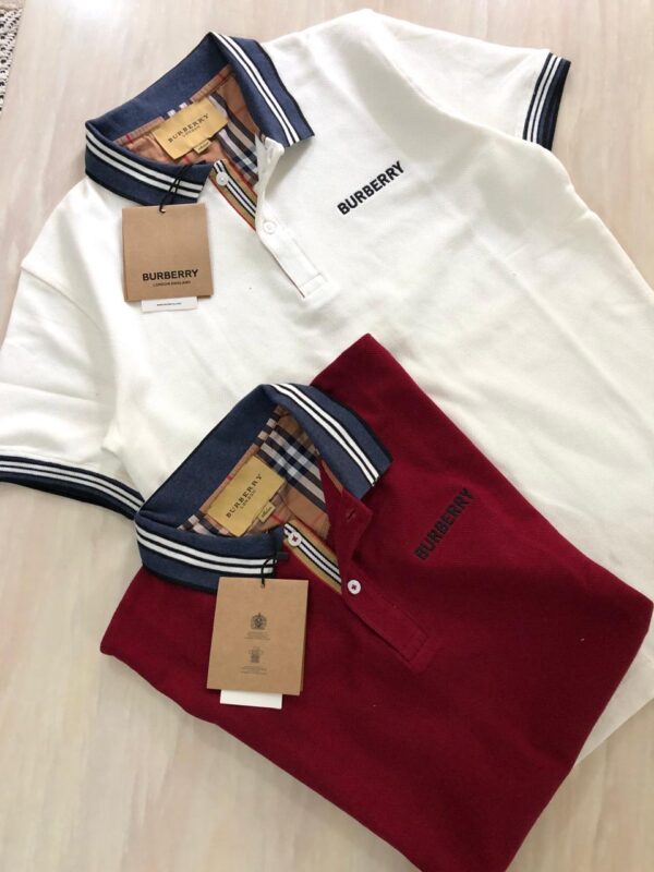 First Copy Burberry Polo T-Shirts | Very Premium Cotton Lycra - Image 9