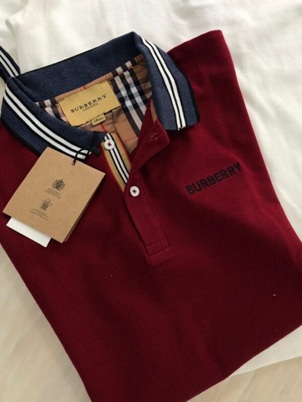 First Copy Burberry Polo T-Shirts | Very Premium Cotton Lycra - Image 6