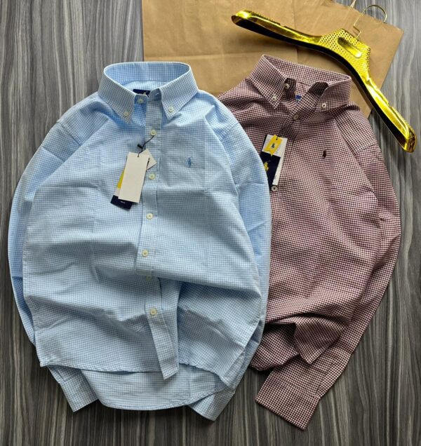 FIRST COPY RALPH LAUREN PIN CHECK SHIRT - Image 10
