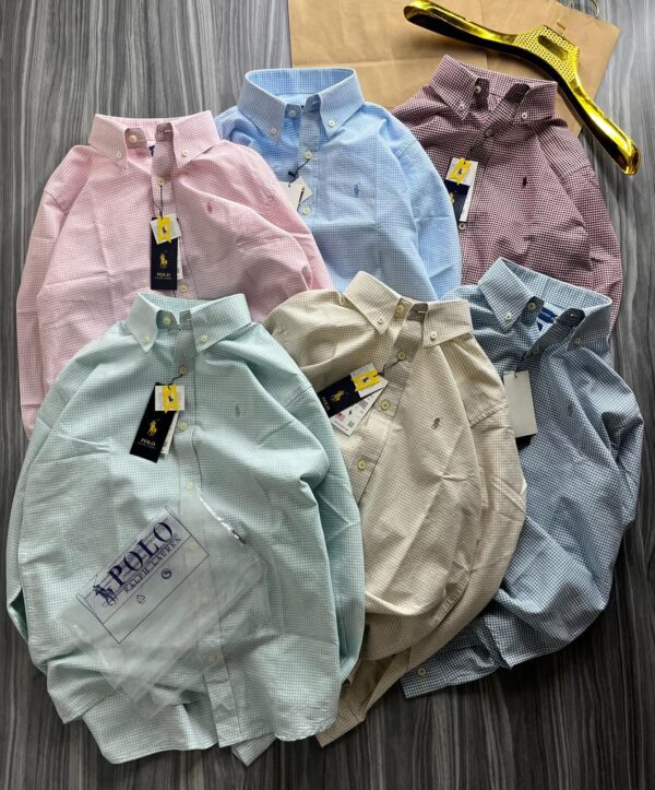 FIRST COPY RALPH LAUREN PIN CHECK SHIRT - Image 11