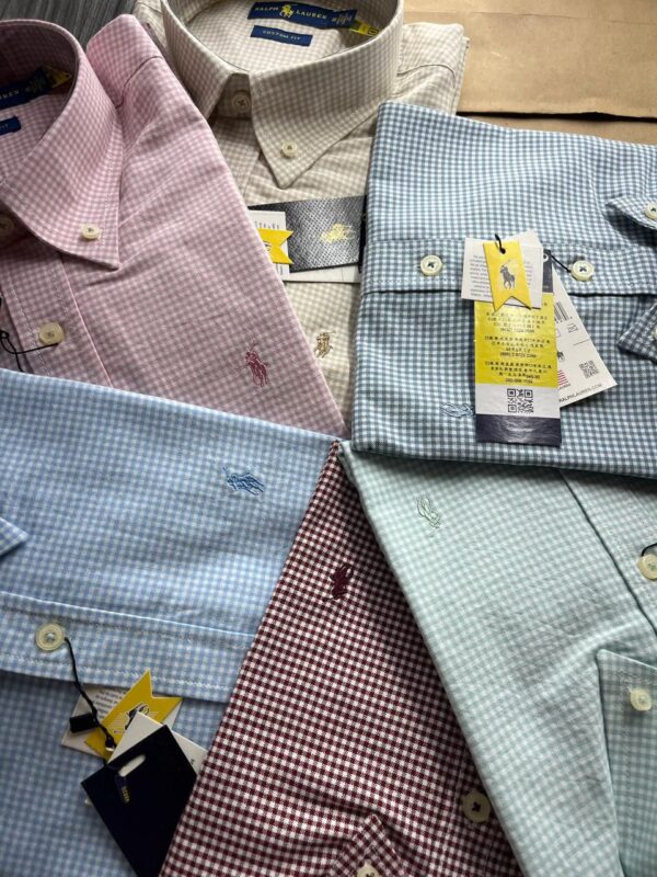 FIRST COPY RALPH LAUREN PIN CHECK SHIRT - Image 5