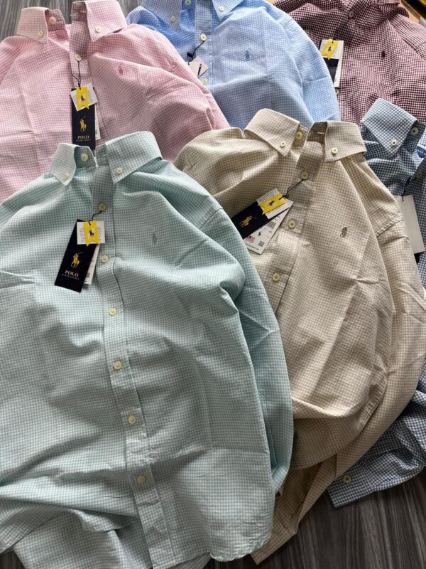 FIRST COPY RALPH LAUREN PIN CHECK SHIRT - Image 7
