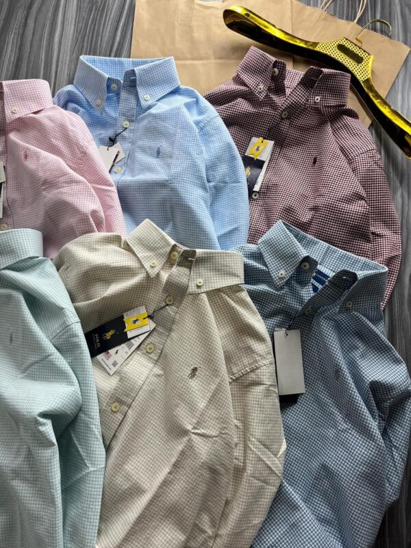 FIRST COPY RALPH LAUREN PIN CHECK SHIRT - Image 9
