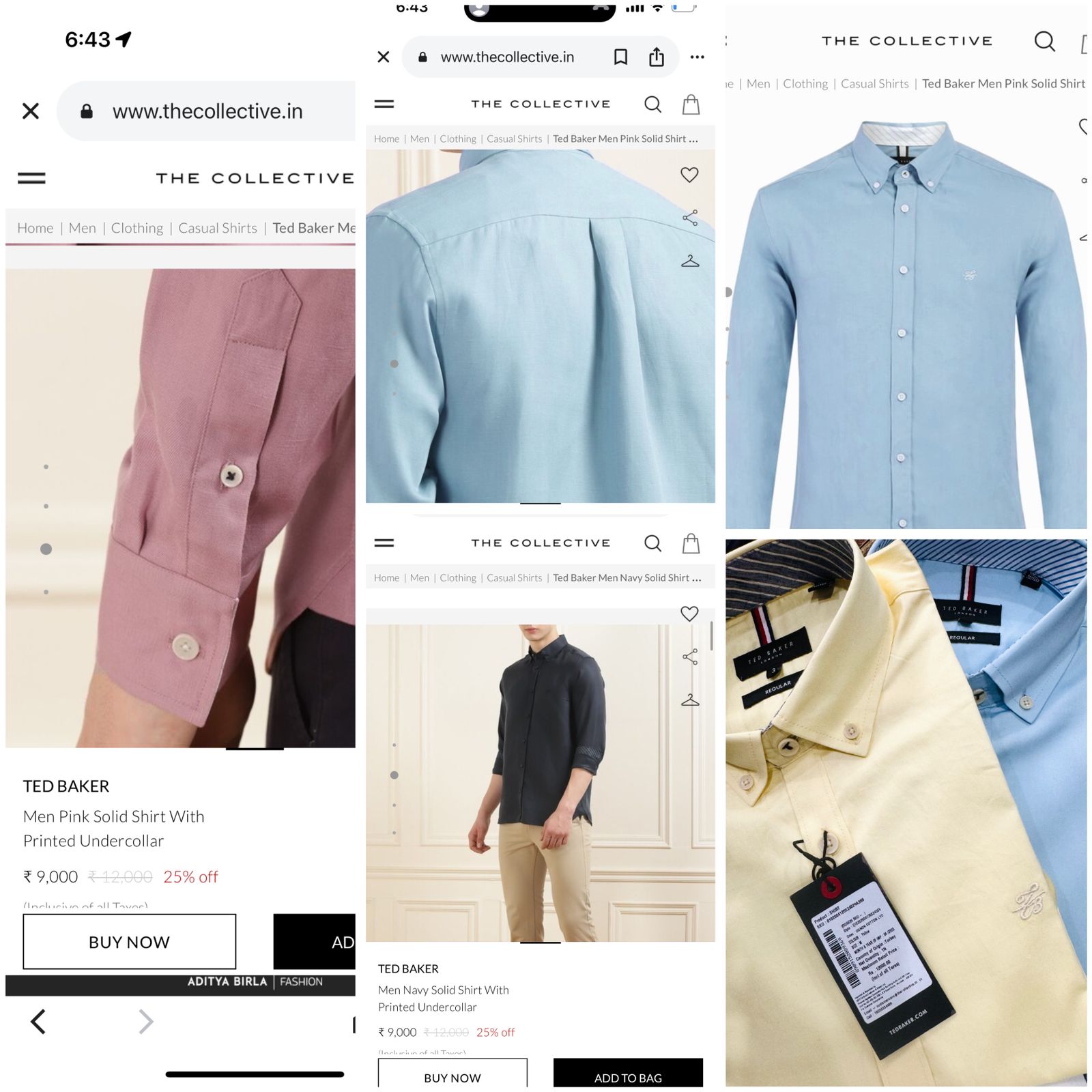 FIRST COPY TED BAKER COTTON OG SURPLUS SHIRTS - Image 6